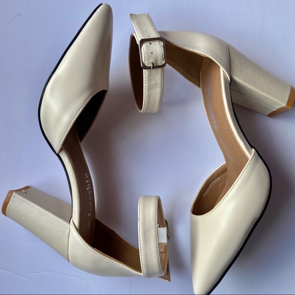 Casual Cream Heel